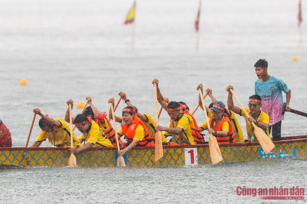 Over 500 rowers participate in Hanoi's boat race tournament despite rain -5