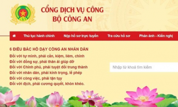 Bộ Công an hướng dẫn người dân đăng ký tài khoản trên cổng dịch vụ công -0