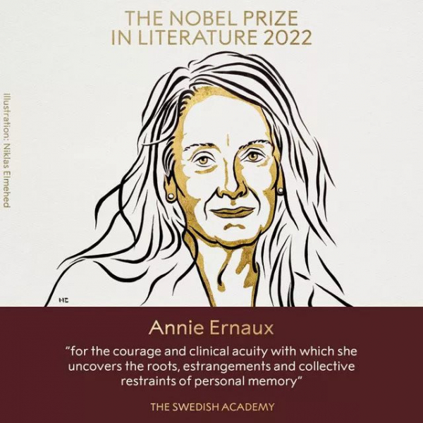 Giải Nobel Văn học 2022: Văn học Pháp được vinh danh bởi nữ văn sĩ Annie Ernaux -0