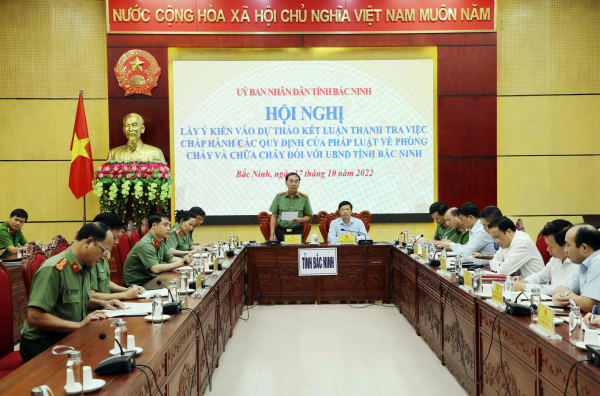 Lấy ý kiến Dự thảo Kết luận thanh tra việc chấp hành các quy định của pháp luật về PCCC tại Bắc Ninh  -0