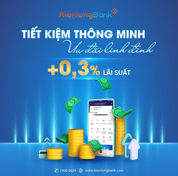  KienlongBank điều chỉnh lãi suất ngắn hạn lên tối đa 6%/năm -0