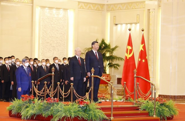 Lễ đón chính thức Tổng Bí thư Nguyễn Phú Trọng và đoàn đại biểu cấp cao Việt Nam -1
