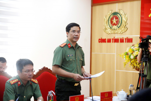 Thứ trưởng Lương Tam Quang làm việc tại Công an tỉnh Hà Tĩnh -0