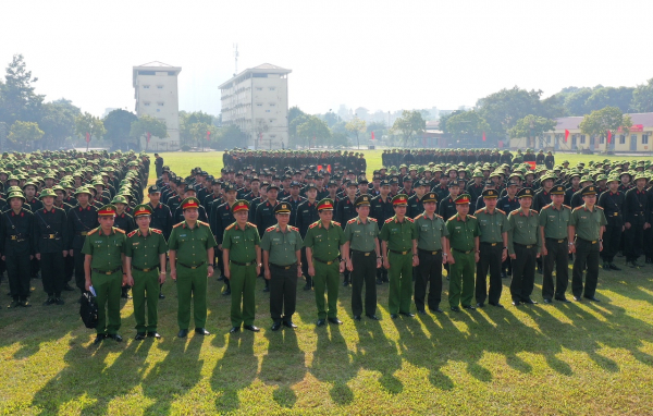 Bộ Tư lệnh Cảnh sát cơ động khai giảng khoá huấn luyện cho 3.252 tân sinh viên -0