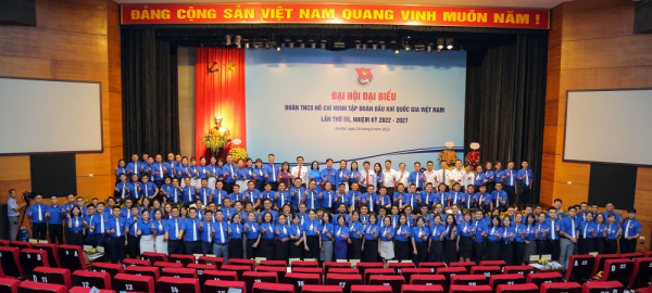 Tổ chức thành công Đại hội đại biểu Đoàn Thanh niên Tập đoàn Dầu khí Quốc gia lần thứ III, nhiệm kỳ 2022-2027 -0