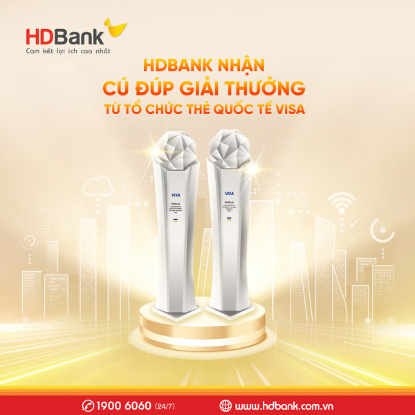 Dẫn đầu tăng trưởng giao dịch thẻ, HDBank nhận cùng lúc 2 giải thưởng của Visa -0