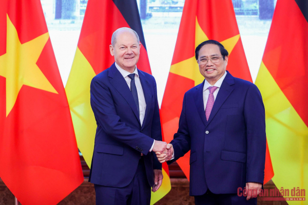 Thủ tướng Đức Olaf Scholz bắt đầu chuyến thăm chính thức Việt Nam -0