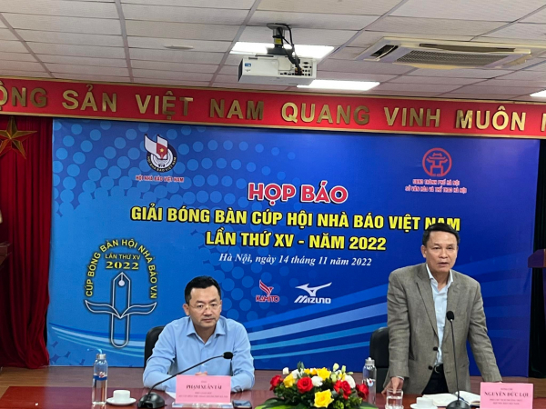 Họp báo “Giải bóng bàn Cup Hội Nhà báo Việt Nam lần thứ XV- năm 2022” -0