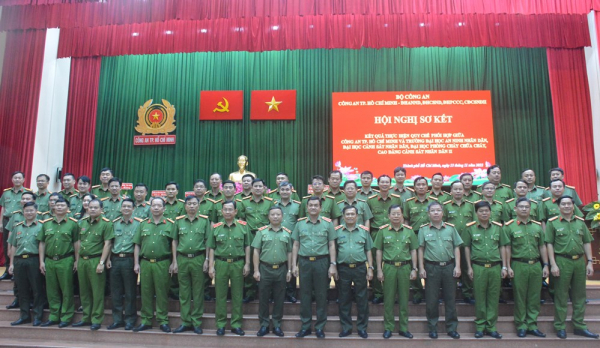 Sơ kết thực hiện quy chế phối hợp giữa Công an TP Hồ Chí Minh và các Trường CAND -0