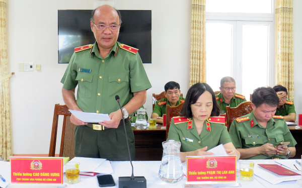 Thứ trưởng Lê Văn Tuyến làm việc tại Công an tỉnh Quảng Nam -0