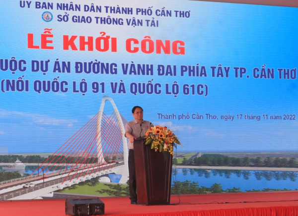 Thủ tướng dự lễ khởi công đường vành đai phía Tây Cần Thơ -0