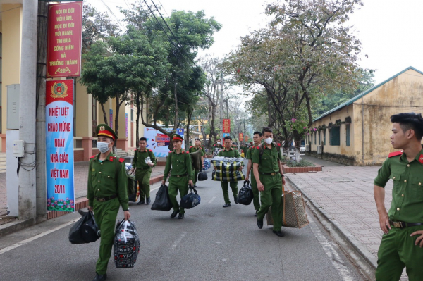 Trường Cao đẳng CSND I ra quân giúp đỡ nhân dân tại huyện Nho Quan, Ninh Bình -0