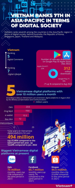 Vietnam ranks 7th in Asia-Pacific in terms of digital society -0