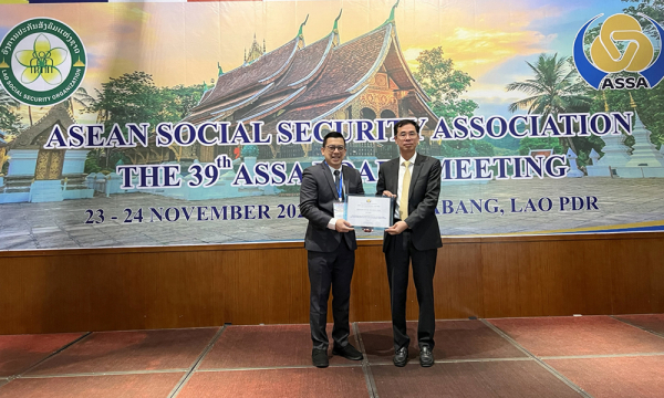 Bảo hiểm xã hội Việt Nam nhận Giải thưởng Thực tiễn hiệu quả của ASSA -0