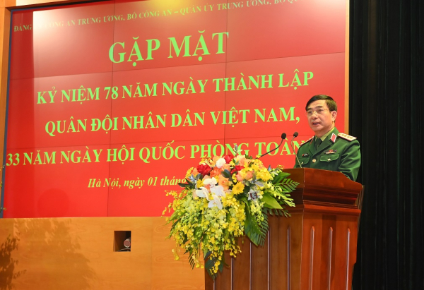 Leaders of Ministry of Public Security and the Ministry of National Defense celebrate the 78th founding anniversary of Vietnam People's Army -0