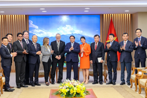 Thủ tướng tiếp đoàn Hội đồng Kinh doanh Hoa Kỳ-ASEAN và các doanh nghiệp Hoa Kỳ -0