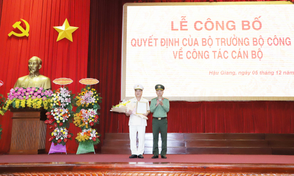 Công an Hậu Giang có tân Phó Giám đốc -0