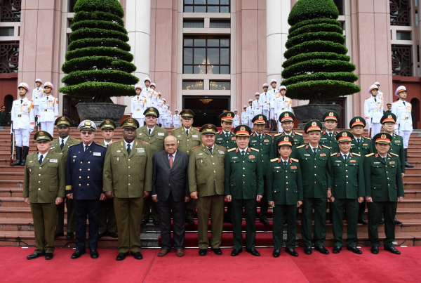Đại tướng Lương Cường chủ trì lễ đón Chủ nhiệm Chính trị các Lực lượng vũ trang cách mạng Cuba -0