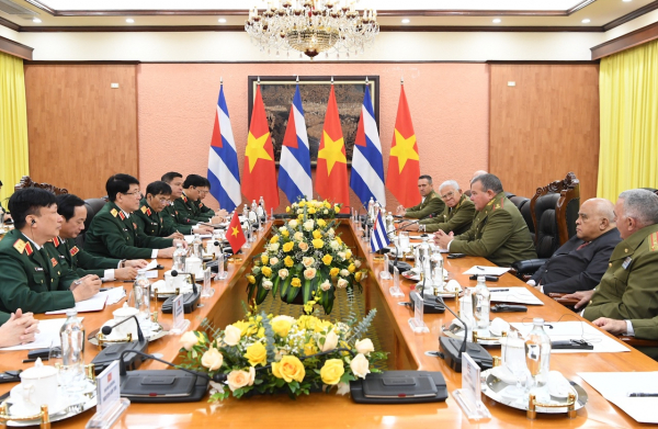 Đại tướng Lương Cường chủ trì lễ đón Chủ nhiệm Chính trị các Lực lượng vũ trang cách mạng Cuba -0