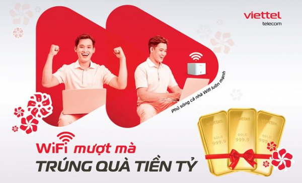 Lắp internet cáp quang Viettel đón Tết, trúng vàng trị giá hơn 2,2 tỷ đồng -0