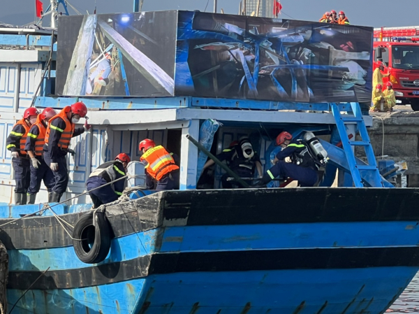 Đảm bảo bảo an toàn PCCC và cứu nạn cứu hộ khi xảy ra tình huống nguy cấp tại các âu thuyền, cảng cá Đà Nẵng -4