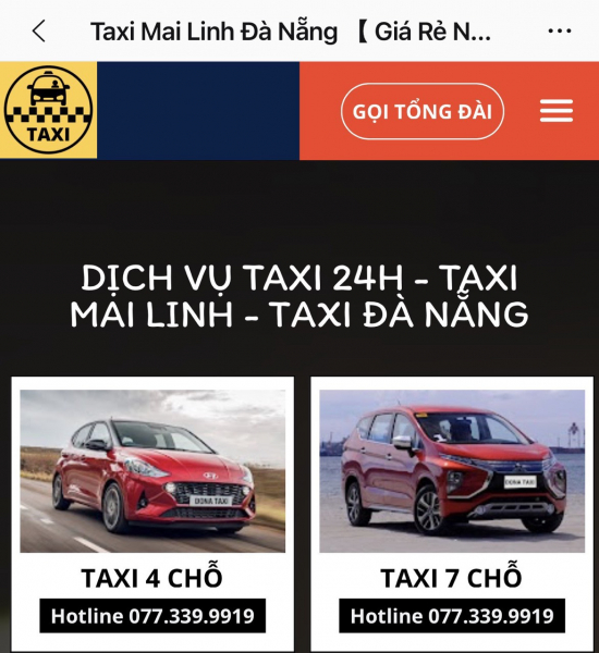 Cảnh giác giả mạo tổng đài dịch vụ taxi trên internet dịp Tết  -1