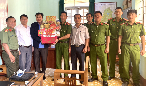 Ban Thường vụ Đảng ủy Công an tỉnh Đắk Nông kiểm tra công tác bảo đảm ANTT -0