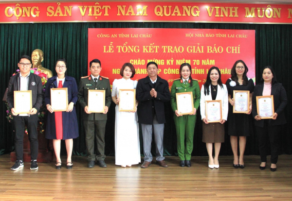 PV Báo CAND đoạt giải B giải báo chí kỷ niệm 70 năm Ngày thành lập Công an tỉnh Lai Châu -0
