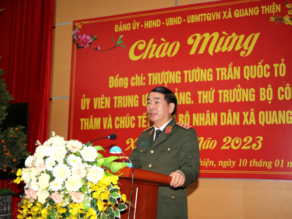 Thượng tướng Trần Quốc Tỏ thăm, chúc Tết Tỉnh ủy, Công an tỉnh Ninh Bình, Hà Nam -0