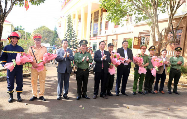 Công an Đắk Nông ra quân bảo vệ tuyệt đối an ninh, an toàn Tết Nguyên đán Qúy Mão 2023 -0