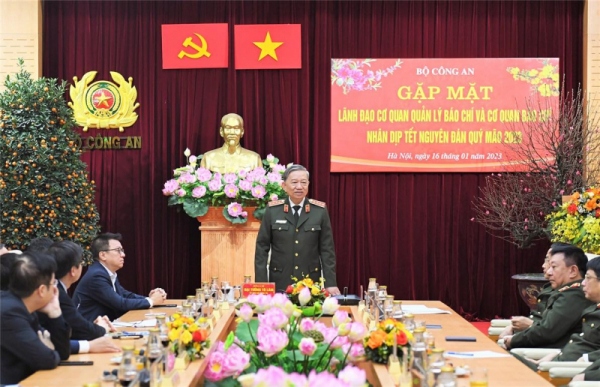 Ministry of Public Security holds Tet meeting with leaders of press agencies -0