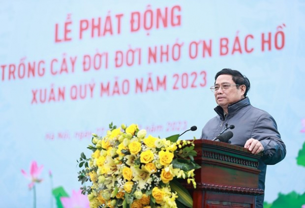 ]Thủ tướng Phạm Minh Chính phát động Tết trồng cây Xuân Quý Mão -0