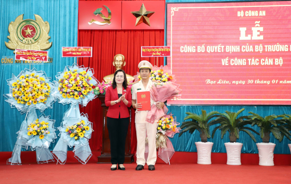 Đại tá Hồ Việt Triều giữ chức vụ Giám đốc Công an tỉnh Bạc Liêu -1