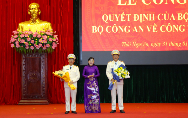 Công bố tân Phó Tư lệnh Cảnh sát cơ động, Phó Giám đốc Công an tỉnh Thái Nguyên -0