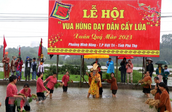 Festival commemorates Hung Kings’ teaching of rice cultivation -3