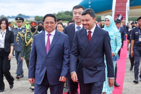 Thủ tướng Phạm Minh Chính bắt đầu thăm Brunei Darussalam -0