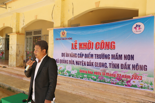 Khởi công Dự án nâng cấp 2 điểm trường mầm non trên địa bàn tỉnh Đắk Nông -0