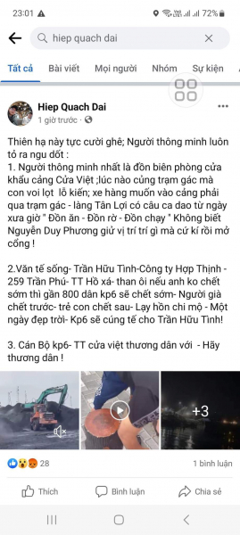 Cần xử lý đối tượng xuyên tạc trách nhiệm Bộ đội Biên phòng và báo chí phản ánh ô nhiễm tại cảng Hợp Thịnh -0