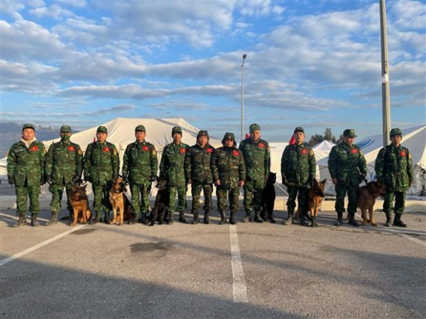 Vietnam’s search-and-rescue dogs work effectively in Turkey -0