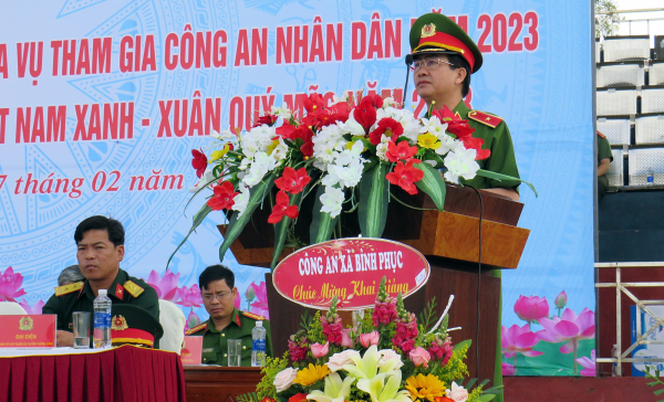 Khai giảng khóa huấn luyện công dân thực hiện nghĩa vụ tham gia CAND năm 2023 -0