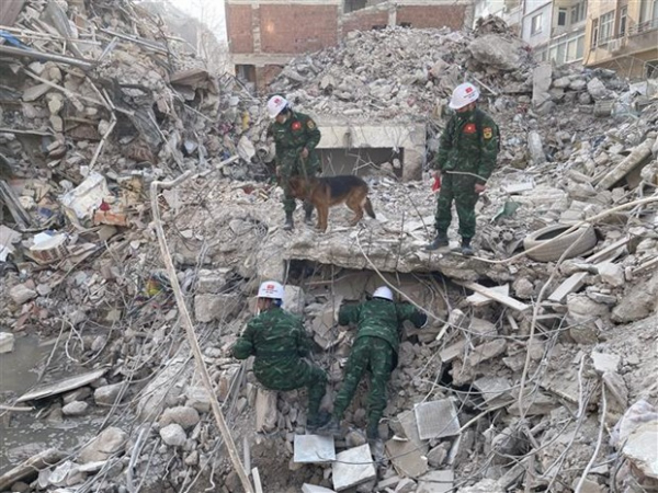Vietnam’s rescue team discovers 15 sites with quake victims in Turkey so far -0