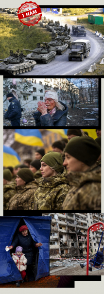 Chiến sự Ukraine một năm nhìn lại -0