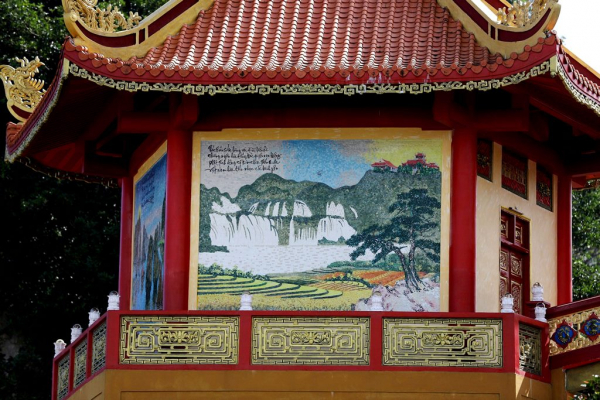 Xác lập kỷ lục Việt Nam Bộ tranh sứ độc bản tại chùa Quán Thế Âm – Ngũ Hành Sơn -5