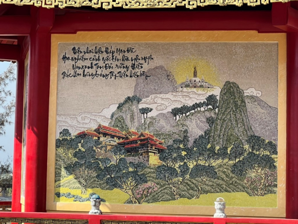Xác lập kỷ lục Việt Nam Bộ tranh sứ độc bản tại chùa Quán Thế Âm – Ngũ Hành Sơn -12