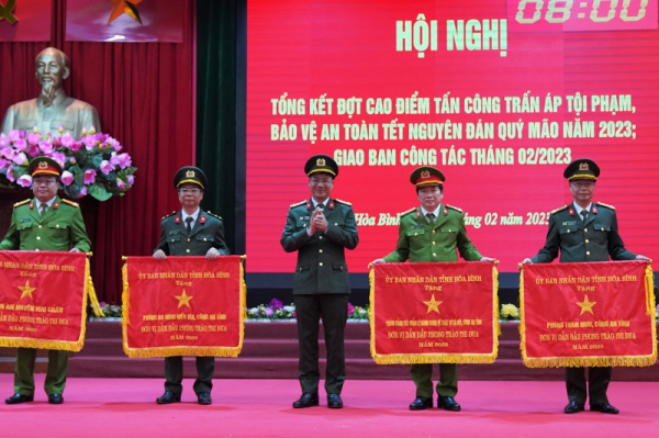 Công an Hòa Binh tổng kết đợt cao điểm tấn công trấn áp tội phạm Tết Nguyên Đán 2023 -0