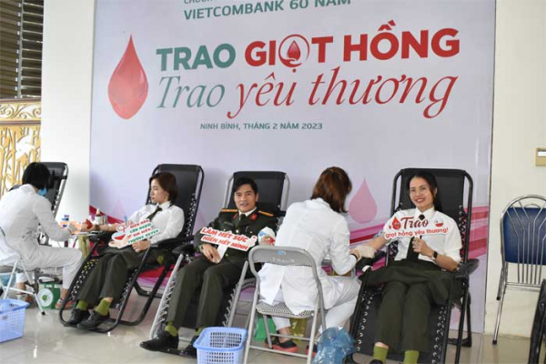 Đoàn thanh niên Công an tỉnh Thái Bình tổ chức hiến máu tình nguyện -1