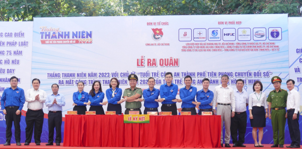 Tuổi trẻ Công an TP Hồ Chí Minh ra quân Tháng Thanh niên năm 2023 -0