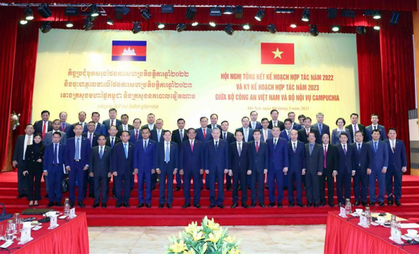 Ministry of Public Security of Vietnam, Ministry of Interior of Cambodia sign a cooperation plan for 2023 -0