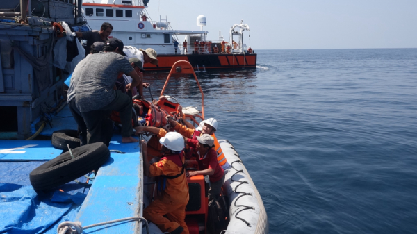 Kịp thời cứu nạn thuyền viên tàu Quảng Nam bị tai biến, hôn mê khi hành nghề trên biển -0