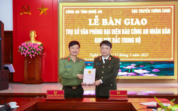 Văn phòng đại diện Báo CAND khu vực Bắc Trung Bộ tiếp nhận trụ sở mới tại Nghệ An -1